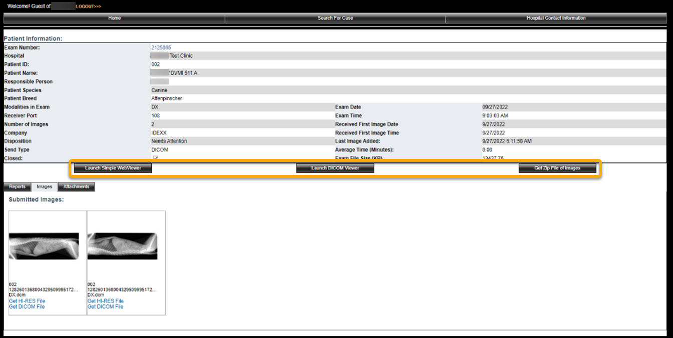 DVMInsight Case Detail Page